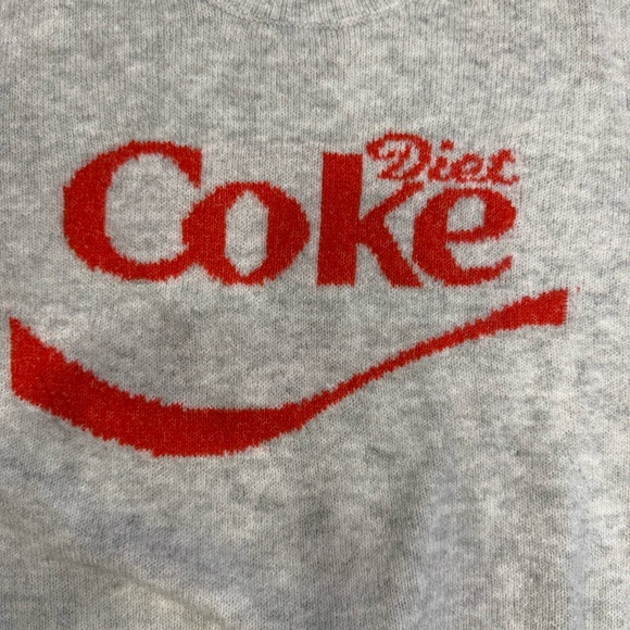 American Eagle Outfitters Gray Diet CokeSweater New with Tags cropped - Picture 7 of 9
